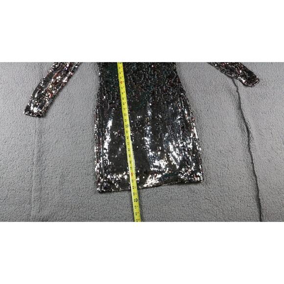 Badgley Mischka  x Mark James Small Cocktail Sequin Mini Pixie Dress Lined - Picture 7 of 9